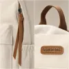 A simple and fashionable off-white backpack, a lightweight and large-capacity student commuting travel backpack Application Scenario